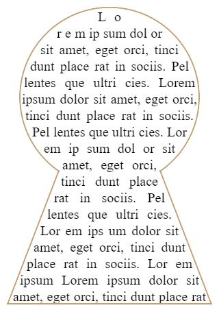 CSS circular text shape